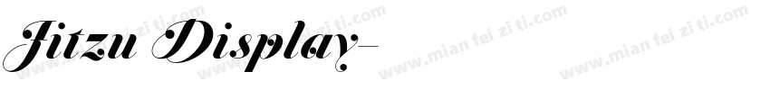 Jitzu Display字体转换